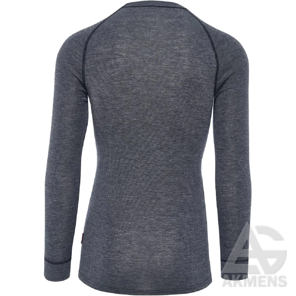 THERMOWAVE MERINO WARM ACTIVE Base-Layer Top, grey - gallery 01