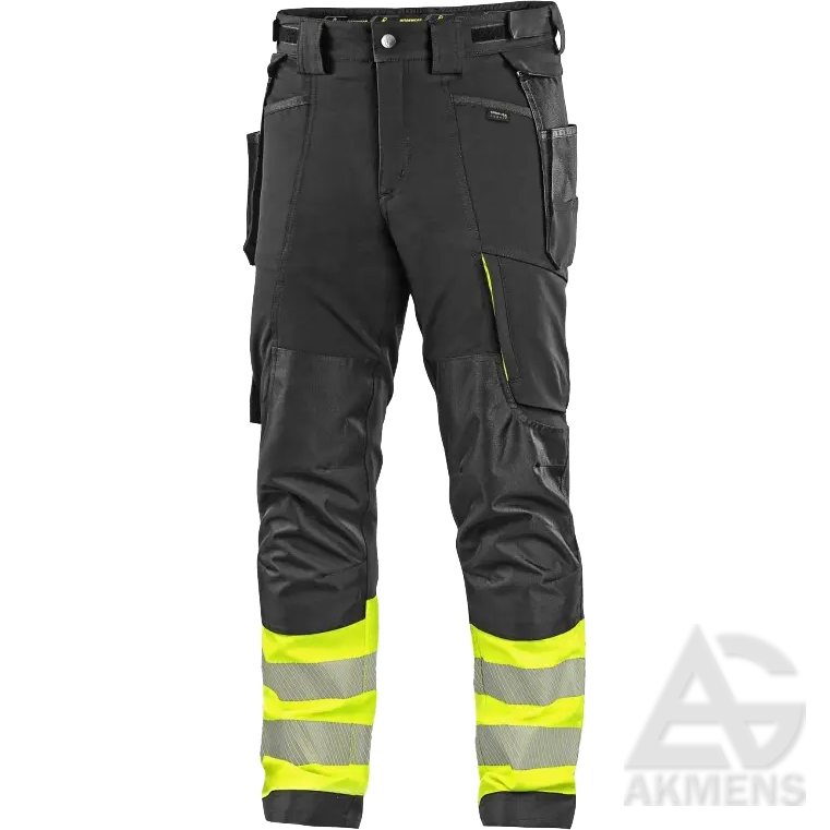 Bikses CXS NAOS HV, melna/dzeltena (elastīgas)