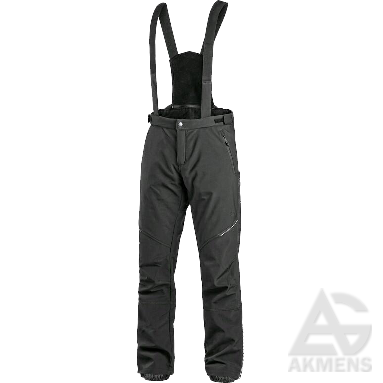 Bikses CXS TRENTON Softshell, ziemas, melnas