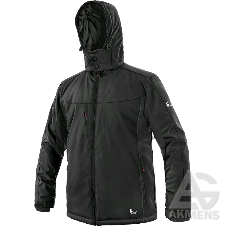 Ikdienas softshell jaka VEGAS Softshell, melna