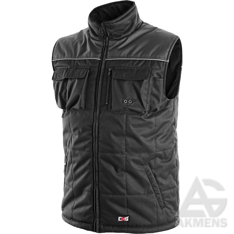 [SG-LIEMENE-SEATTLE-PASILTINTA-L] Vest SEATTLE, pašiltinta, black/grey (L)