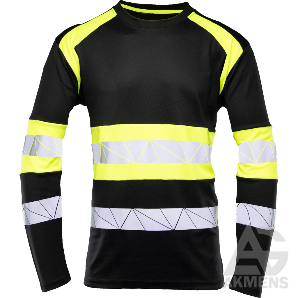 [SG-MARSKINELIAI-ECO-RIVAL-JUODA-GELTONA-L] T-Shirt ECO RIVAL, black/yellow (L)