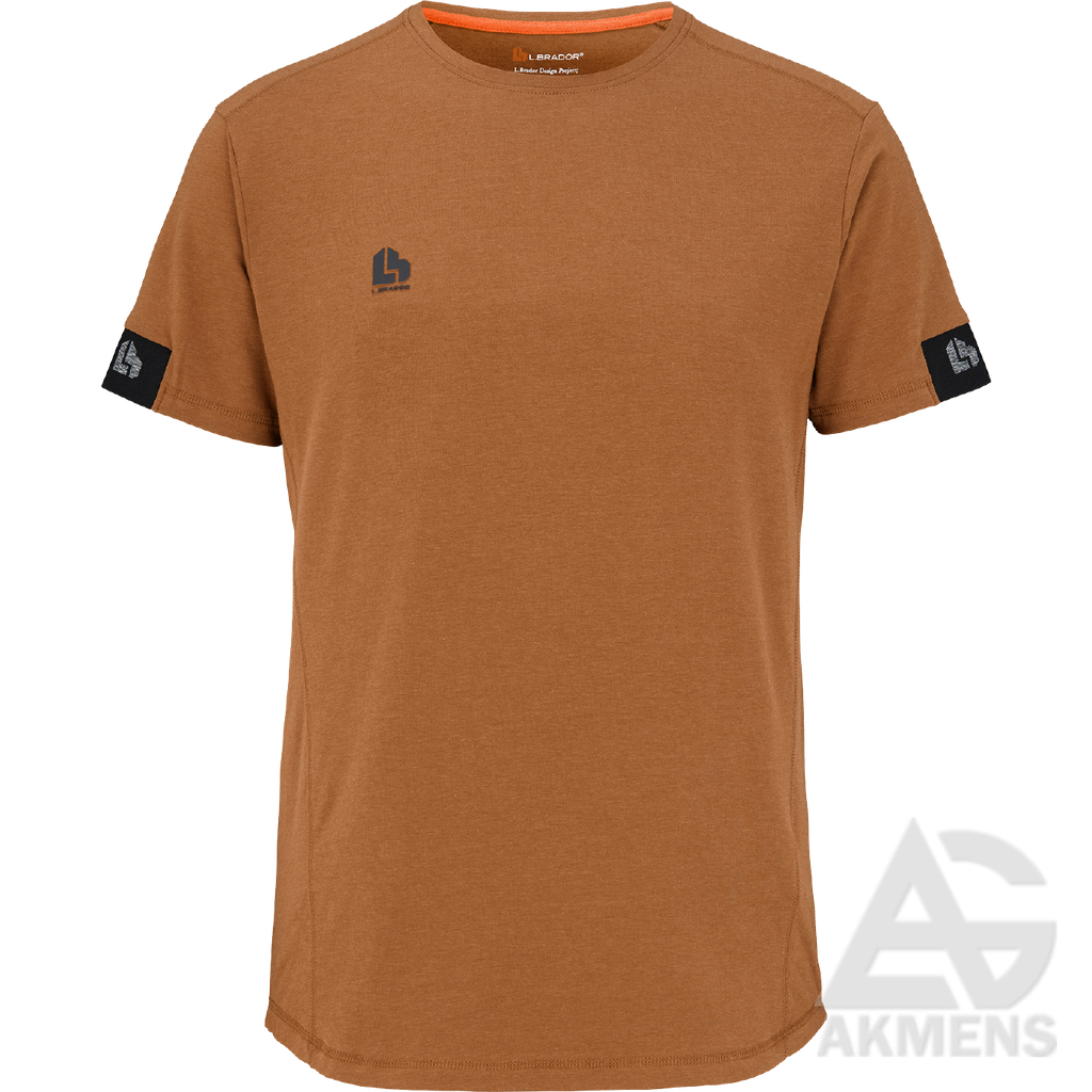 [SG-MARSKINELIAI-L-BRADOR-6030BV-RUDA-L] T-krekls L.BRADOR 6030BV, oranžs (L)