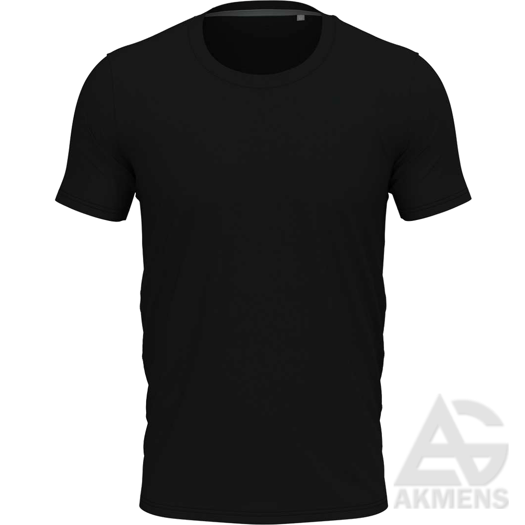 [SG-MARSKINELIAI-STEDMAN-ST9600-JUODI-L] T-Shirt STEDMAN ST9600, black (stretch) (L)
