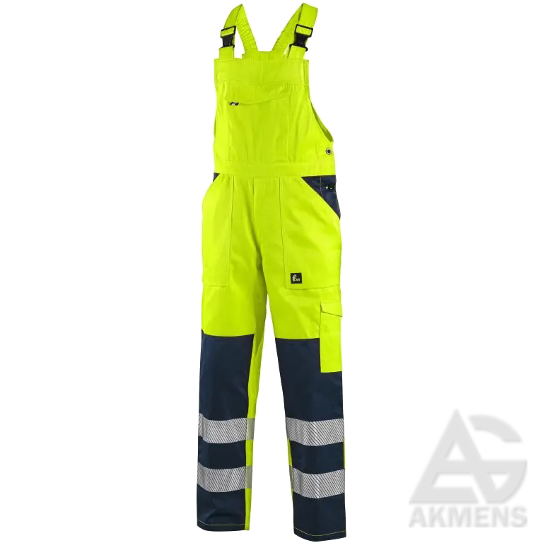 [1170-ZLZA-52] Work Bib Trousers NORWICH, yellow (updated model!) (52)