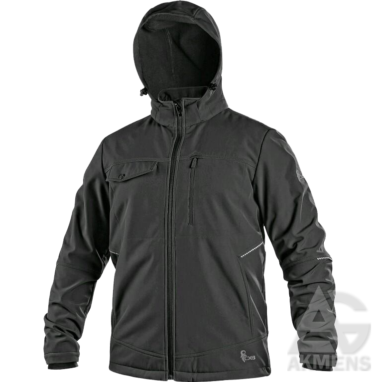 [SG-STRIUKE-DARBUI-CXS-STRETCH-SOFTSHELL-JUODA-L] Work Jacket CXS STRETCH Softshell, black (L)