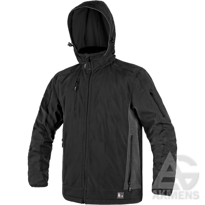 [SG-STRIUKE-DARBUI-DURHAM-SOFTSHELL-L] Work Jacket DURHAM Softshell, black (L)