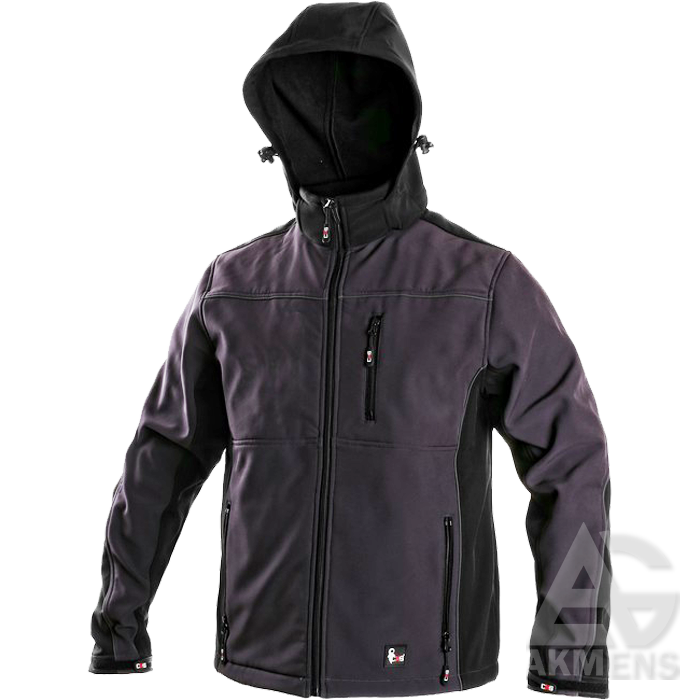 [SG-STRIUKE-DARBUI-FRANCISCO-SOFTSHELL-S] Work Jacket FRANCISCO Softshell, grey (S)