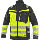 Jacket CXS NAOS HV, black/yellow (stretch)