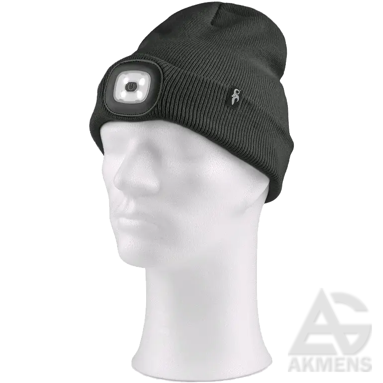 Cepure CXS TYNAN, ar LED, melna