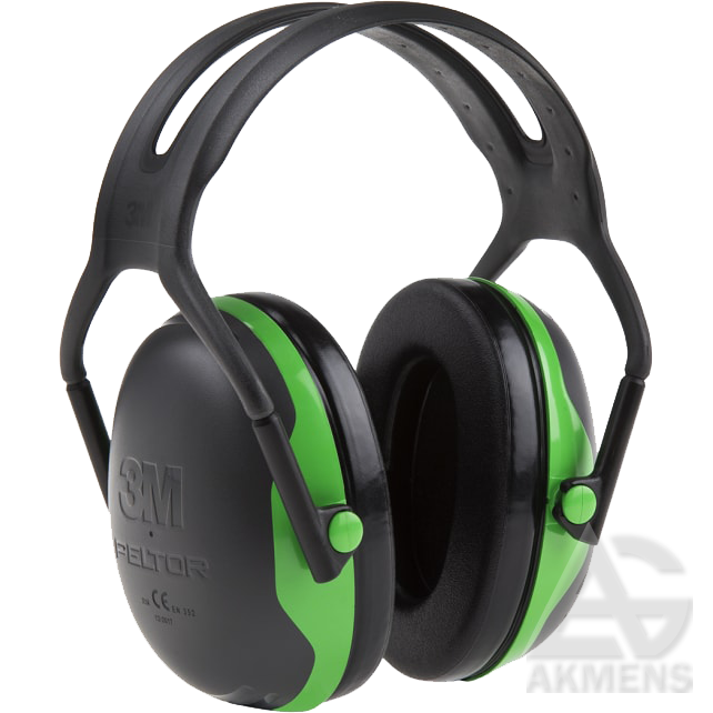 [SG-DARBO-AUSINES-3M-X1A-SU-LANKELIU-PER-GALVA-ZALIOS] Work Ear Defenders 3M X1A, with headband