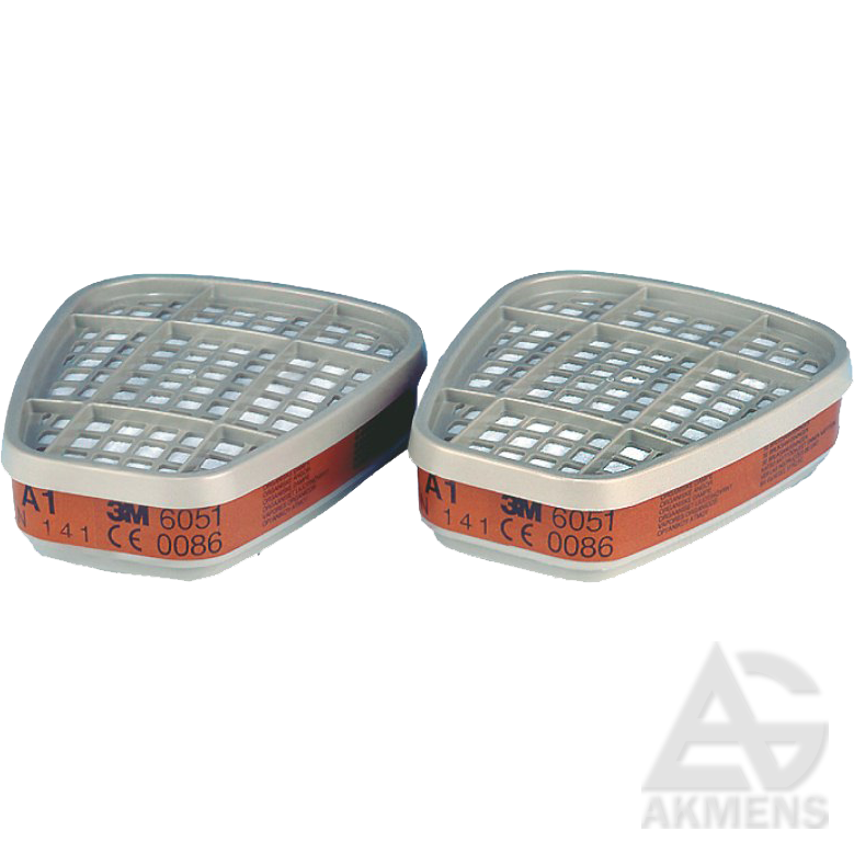 [SG-APSAUGINIU-KAUKIU-FILTRAI-A1-3M-6051] Filters A1 3M 6051