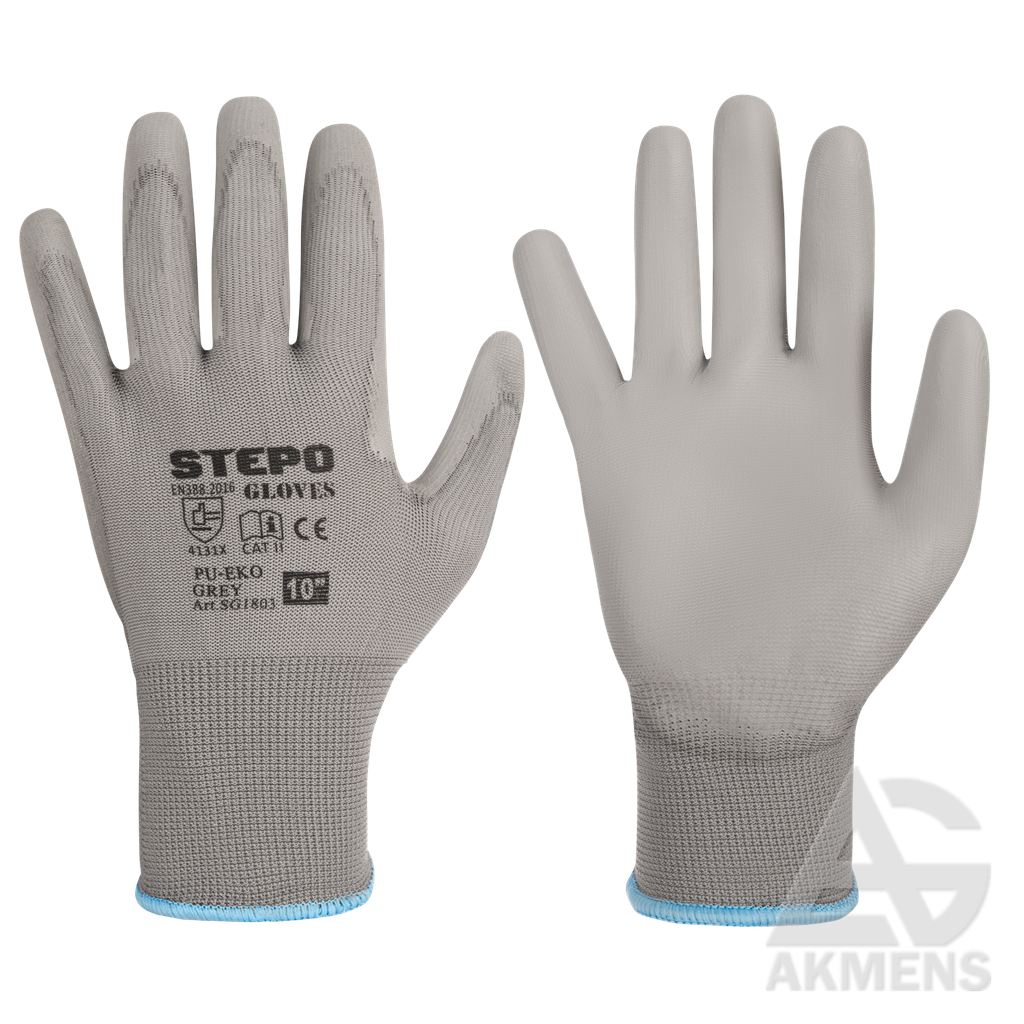 Darba cimdi PU-EKO GREY