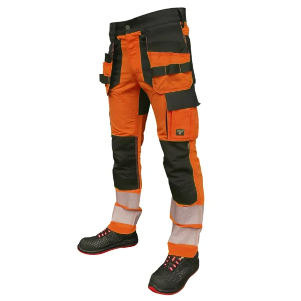 [KD135OR/50] Work trousers Pesso URANUS Flexpro 135, HI-VIS orange (50)
