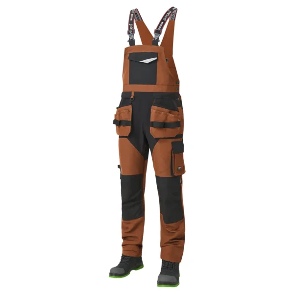 [DP125R/46/176] Bib overalls Pesso Titan Flexpro 125, Mountain Brown (46-176)