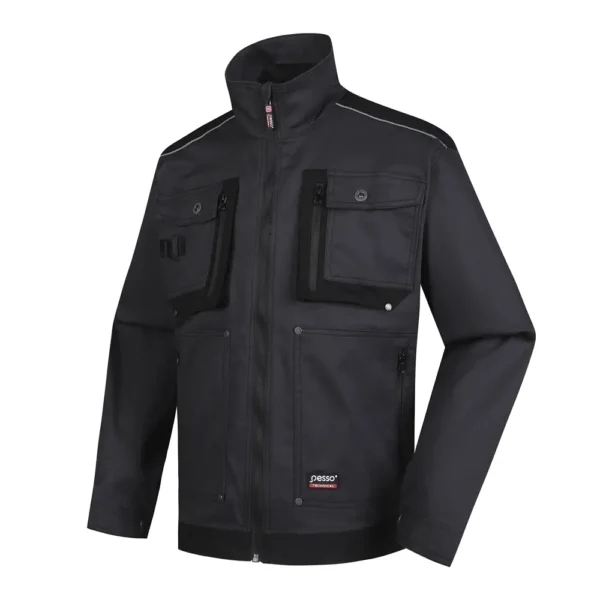 Work jacket Pesso made from STRETCH fabric, grey