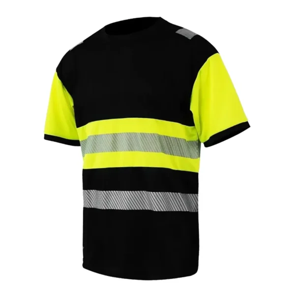 Augstas redzamības T-krekls Pesso HVM HI-VIS, melns-dzeltens