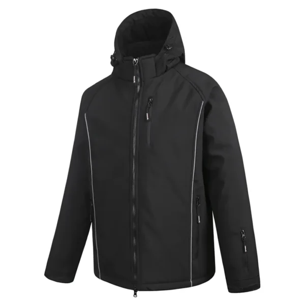 [OTAVAJ/S] Jacket with soft PU coating Pesso Otava, black (S)