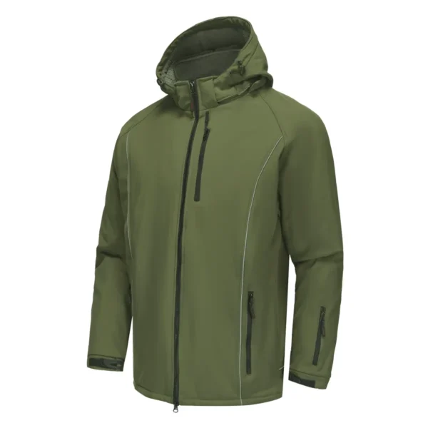 [OTAVA_OG/S] Jacket with soft PU coating Pesso Otava, green (S)