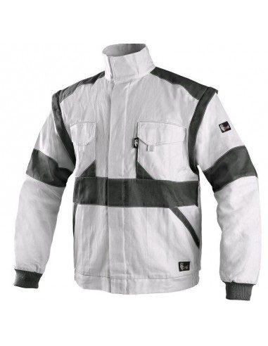 [CW-VYRISKAS-DARBO-SVARKAS-EDA-2-BALTA-JUODA-50] Men's Work jacket | EDA (balta/melna, 50)