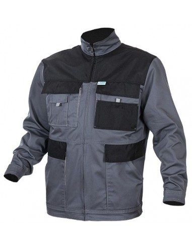 [CW-VYRISKAS-DARBINIS-SVARKAS-ROCKY-PILKA-JUODA-50] Men's Work jacket | ROCKY (Pelēka/melna, 50)