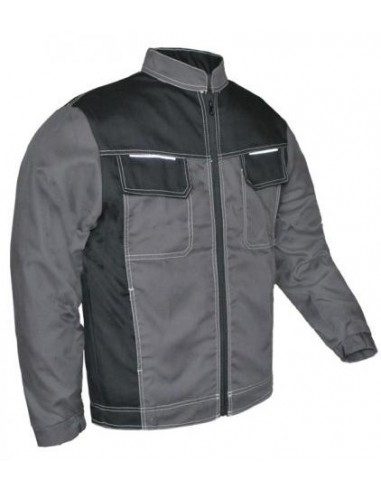 [CW-VYRISKAS-DARBO-SVARKAS-KANVAS-STAR1-PILKA-50] Men's Work jacket |Star (Pelēka, 50)